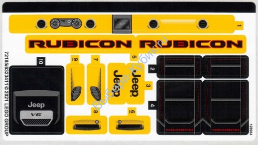 Наклейки К Набору Лего 42122