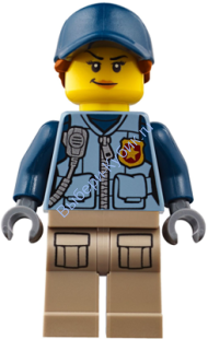  минифигурка лего Сити - Mountain Police - Officer Female