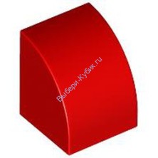 Деталь Лего Скос Изогнутый 1 x 1 Цвет Красный