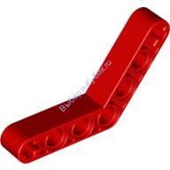 Деталь Лего Техник Бим 1 х 7 Изогнутый (4 - 4) Толстый Цвет Красный