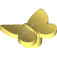 Деталь Лего Бабочка С Держателем Для Гвоздиков Цвет Ярко-Светло-Желтый