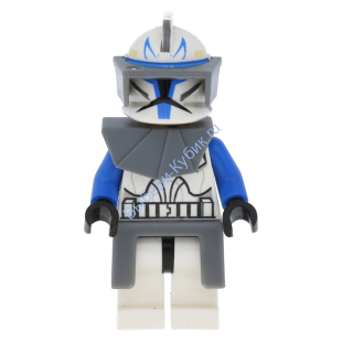 Минифигурка Лего Звёздные Войны - Trooper Captain Rex, 501st Legion 
