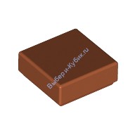 Деталь Лего Плитка 1 х 1 С Желобком Цвет Темно-Оранжевый