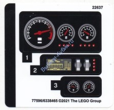 Наклейки К Набору Лего Техник 42127 — (77596/6338465)