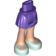 Деталь Лего Мини Долл Ноги С Рисунком Цвет Темно-Фиолетовый