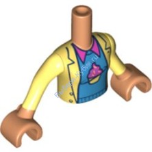Деталь Лего Торс Мини Долл С Рисунком Цвет Светло-Телесный