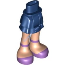 Деталь Лего Мини Долл Ноги С Рисунком Цвет Темно-Синий