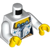 Деталь Лего Торс С Рисунком Цвет Белый