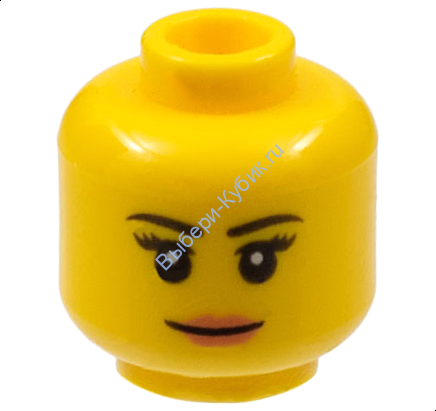 Деталь Лего Голова Минифигурки Женская Цвет Желтый