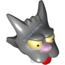 Деталь Лего Голова Модифицированная Цвет Темно-Серый