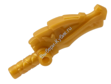 Деталь Лего Оружейная Палка / Дубинка (Нунчаки) С Головой Дракона Цвет Перламутрово-Золотой