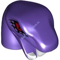 Деталь Лего Голова Змеи С Открытым Ртом Цвет Темно-Фиолетовый