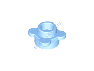 Деталь Лего Пластина Круглая 1 х 1 С Лепестками (4 Лепестка) Цвет Ярко-Светло-Голубой