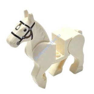 Деталь Аналог Совместимый С Лего Лошадь Цвет Белый