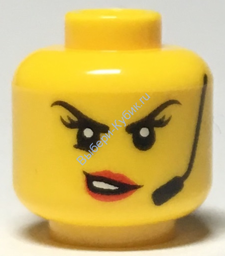 Деталь Лего Голова Минифигурки Мужская Цвет Желтый