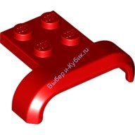 Деталь Лего Автомобильное Крыло 4 х 3 х 1 С Аркой С Изгибом Цвет Красный