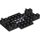 Деталь Лего База Т/С 6 x 10 x 1 С 2 х 4 Выдавленным Центром И 2 Отверстиями Низом Цвет Черный