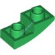 Деталь Лего Скос Изогнутый 2 х 1 Перевернутый Цвет Зеленый