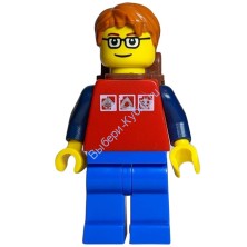 Минифигурка Лего Сити - Мальчик С Рюкзаком cty0180