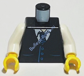 Деталь Лего Торс Цвет Черный