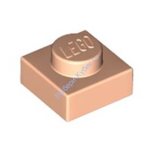 Деталь Лего Пластина 1 х 1 Цвет Светло-Телесный