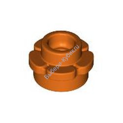 Деталь Лего Пластина Круглая 1 х 1 С Лепестками (5 Лепестков) Цвет Красно-Оранжевый