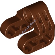 Деталь Лего Техник Коннектор Перпендикулярный Разделенный Цвет Коричневый