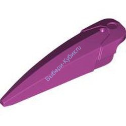 Деталь Лего Техник Оружие Героев - Клинок Широкий Закругленный Цвет Маджента