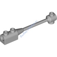 Деталь Лего Стержень 1 х 8 С Закругленным Кубиком 1 х 2 И Отверстием Под Ось С Другого Конца Цвет Светло-Серый