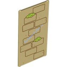 Деталь Лего Стекло Для Окна 1 X 4 X 6 С Рисунком Цвет Песочный