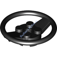 Деталь Лего Техник Рулевое Колесо 2 х 2 С Центральным Отверствием Цвет Черный