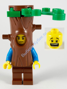 Минифигурка Лего Сити - Фотограф природы, маскировка под дерево  cty1098