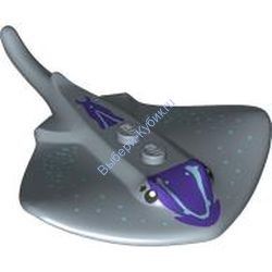 Деталь Лего Скат С Рисунком Цвет Песочно-Голубой