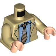 Деталь Лего Торс С Рисунком Цвет Песочный