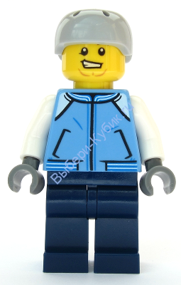 Минифигурка Лего Сити - Сноубордист - Мужчина