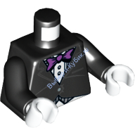 Деталь Лего Торс С Рисунком Цвет Черный