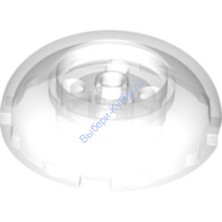 Деталь Лего Кубик Круглый Верхняя Часть Купола 4 x 4 С Утопленным Центром 2 x 2 Цвет Прозрачный