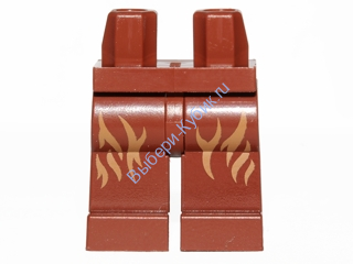 Деталь Лего Ноги С Рисунком Цвет Коричневый