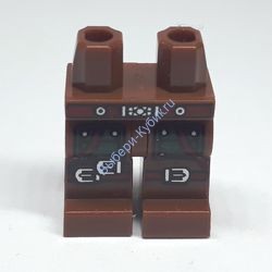 Деталь Лего Ноги С Рисунком Цвет Коричневый