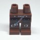 Деталь Лего Ноги С Рисунком Цвет Коричневый