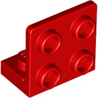 Деталь Лего Кронштейн 1 х 2 2 х 2 Обратный Цвет Красный