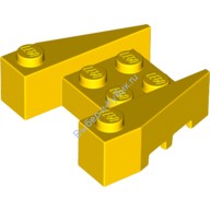Деталь Лего Клин 3 х 4С Обрезанными Креплениями Цвет Желтый