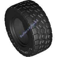 Деталь Лего Шина 49.5 х 20 Цвет Черный