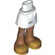 Деталь Лего Мини Долл Ноги С Рисунком Цвет Белый