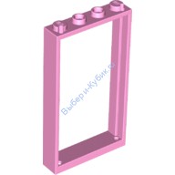 Деталь Лего Дверная Рама 1 х 4 х 6 Тип 2 Цвет Ярко-Розовый