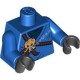 Деталь Лего Торс С Рисунком Цвет Синий