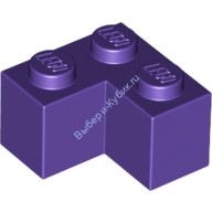 Деталь Лего Кубик 2 х 2 Угол Цвет Темно-Фиолетовый
