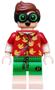 Минифигурка Лего  -   Робин на каникулах, Фильм LEGO о Бэтмене, серия 2 (только минифигурка без подставки и аксессуаров)coltlbm32