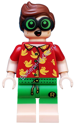 Минифигурка Лего  -   Робин на каникулах, Фильм LEGO о Бэтмене, серия 2 (только минифигурка без подставки и аксессуаров)coltlbm32