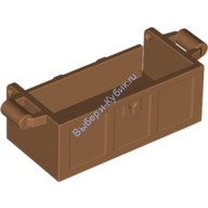 Деталь Лего Сундук С Сокровищами - Отверстия В Задней Стенке Цвет Карамельный